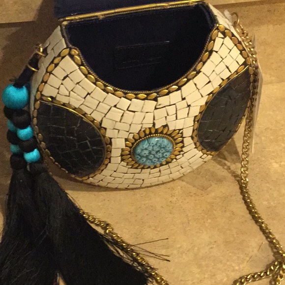 Sam Beatrice Iron Embellished Mini Crossbody Bag - Picture 7 of 7